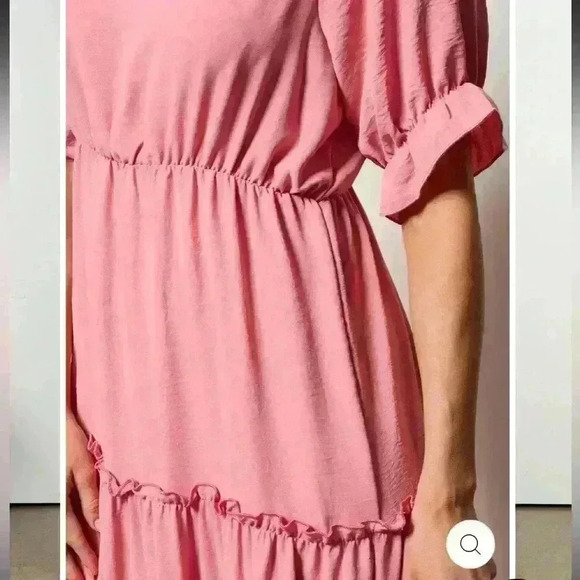 NWOT Short Sleeve Tiered Maxi Dress - Picture 2 of 4